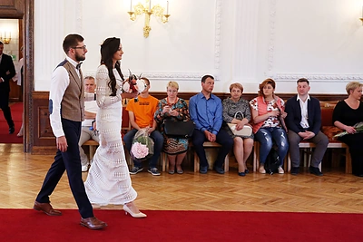 Pauliaus Malašausko ir Eglės Tarasevičiūtės vestuvių akimirka