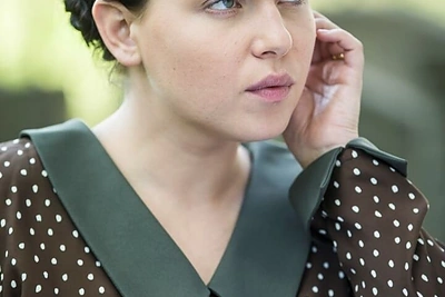 Dainininkė Justė Arlauskaitė-Jazzu repeticijų metu