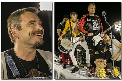 Grupė „BIX“ vidury dienos nuklojo stalą silkėmis, mišrainėmis ir šaltiena – šventė jubiliejų