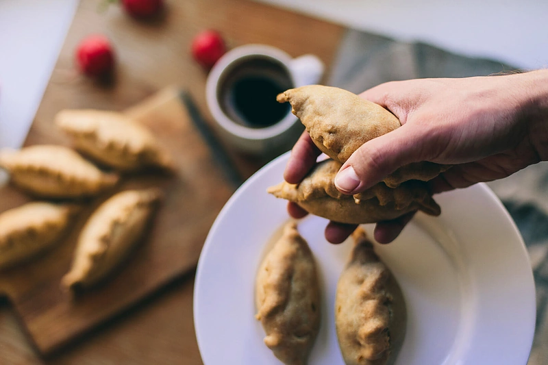 Veganiškas maistas - gardus ir estetiškas (kibinai)