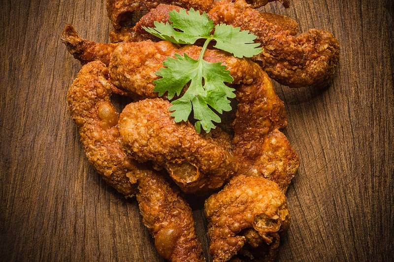 Skrudintos vištienos blauzdelės