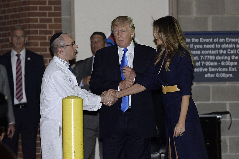 Donaldas Trumpas su žmona Melania