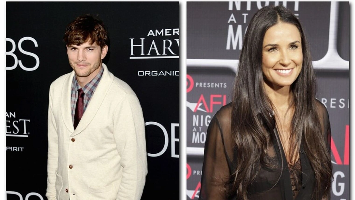 Demi Moore ir Ashtonas Kutcheris