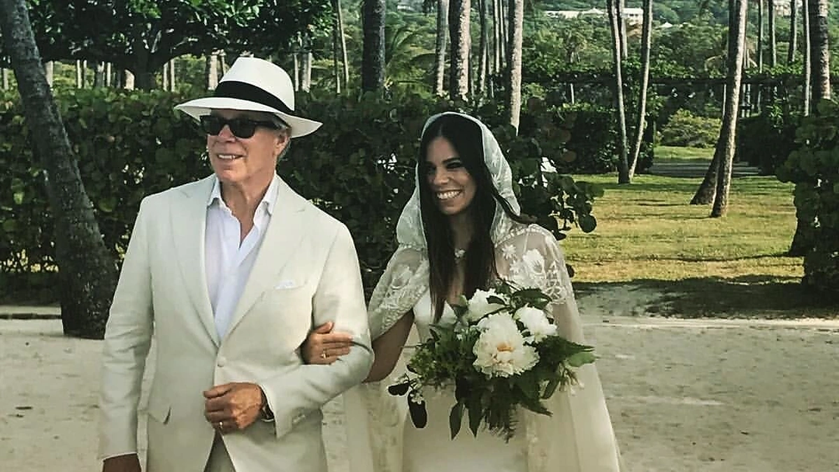 Tommy Hilfigerio dukters Ally vestuvių akimirkos