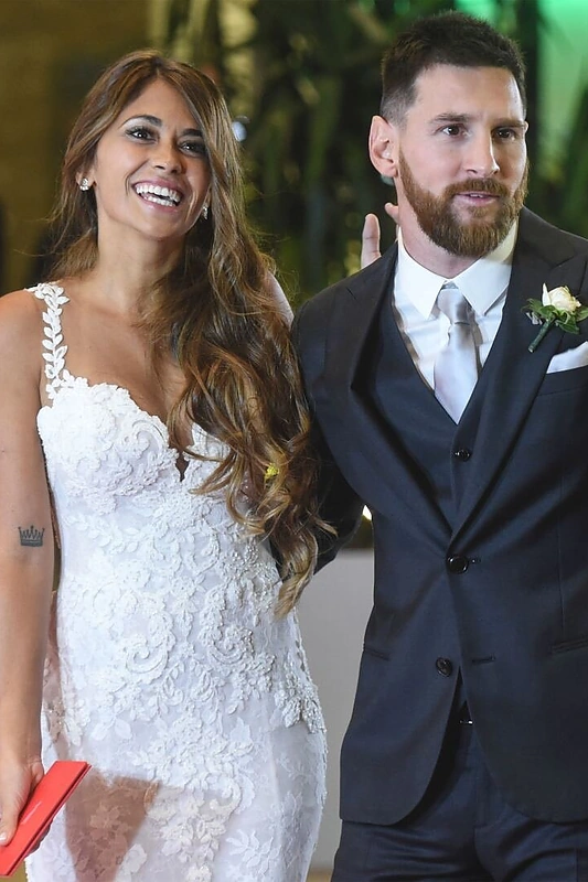 Lionelis Messi vedė mylimąją Antonella Roccuzzo