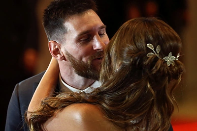 Lionelis Messi vedė mylimąją Antonella Roccuzzo