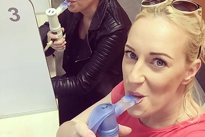 Baibos Skurstenes-Serdiukės ir Augustės Vedrickaitės poilsis Druskininkuose