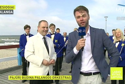 „Labas rytas, Lietuva“ vedėjui Ignui Krupavičiui laidos filmavimas baigėsi sužalojimais