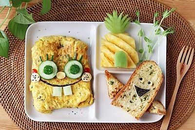 Spalvingas maistas vaikams