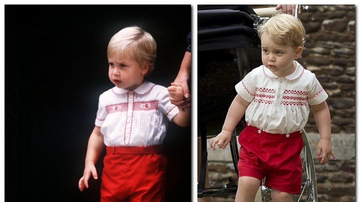Princas Williamas vaikystėje ir princas George'as