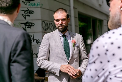 Vilniaus Šv. Mikalojaus bažnyčioje susituokė aktorius Povilas Laurinkus ir grafikos dizainerė Dovilė Džervutė
