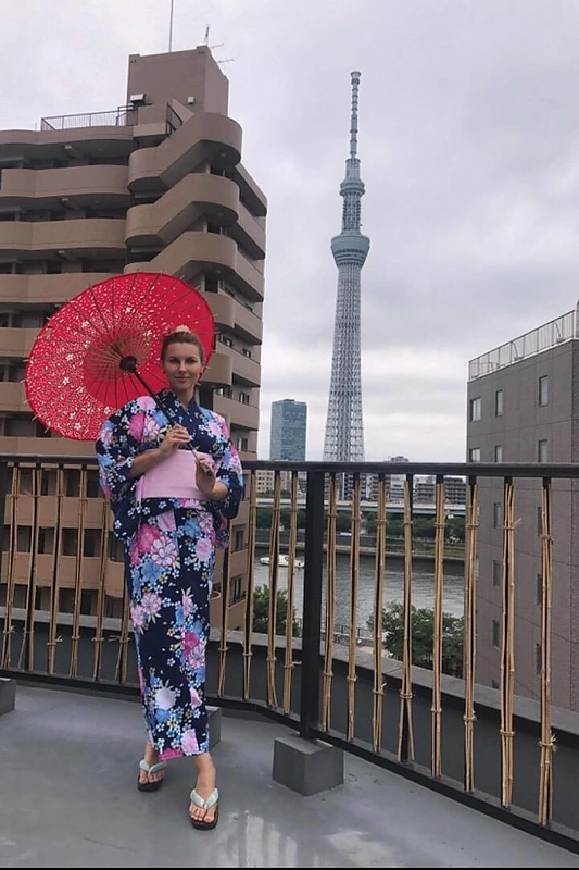 Deimantės Andriuškaitės atostogų Japonijoje akimirka