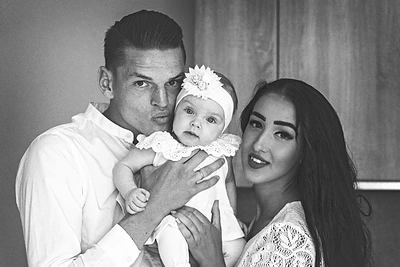 Justinas Januševskis su žmona Dalia ir dukra Jore