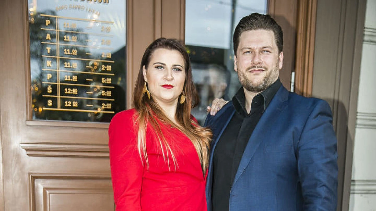 Merūnas Vitulskis su žmona