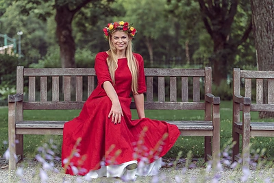 Loreta Sungailienė įsiamžino šeimyninėje Žolinių fotosesijoje
