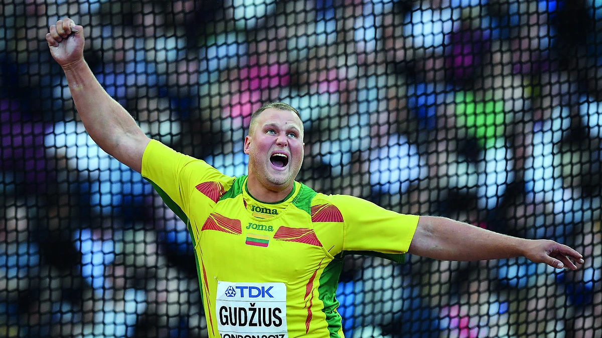 Pasaulio disko metimo čempionas Andrius Gudžius