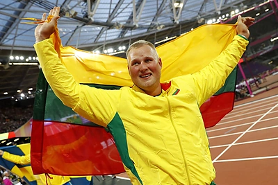 Pasaulio disko metimo čempionas Andrius Gudžius