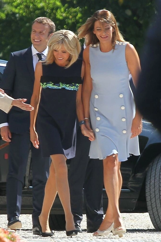 Prancūzijos prezidento Emmanuelio Macrono ir jo žmonos Brigitte Trogneux Macron vizitų akimirkos