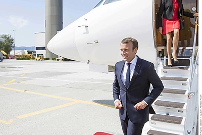 Prancūzijos prezidento Emmanuelio Macrono ir jo žmonos Brigitte Trogneux Macron vizitų akimirkos