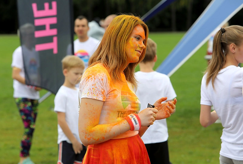 „The Color Run 2017“ bėgimo akimirka