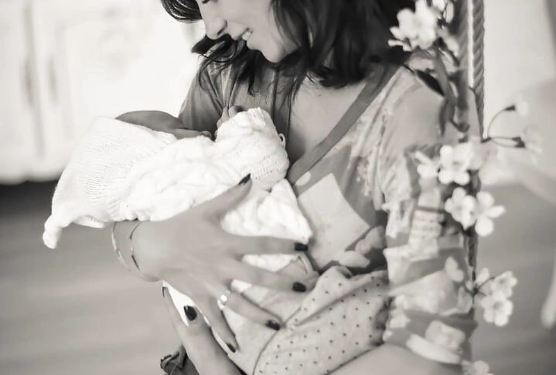 Jaukios fotosesijos akimirka