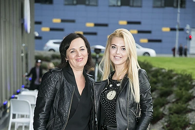 Justina Stabrauskaitė su mama Inga