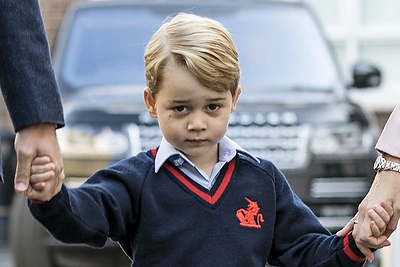 Princas George'as pradėjo eiti į pirmą klasę: veidas iškalbingesnis už tūkstantį žodžių