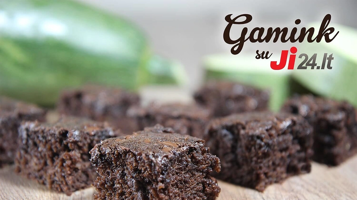 Šokoladinis cukinijų pyragas