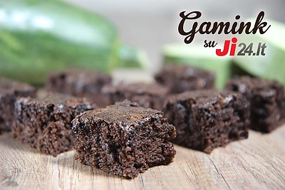 Šokoladinis cukinijų pyragas