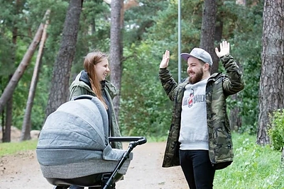 Miglė ir Mikas Stankevičiai su sūnumi Mykolu