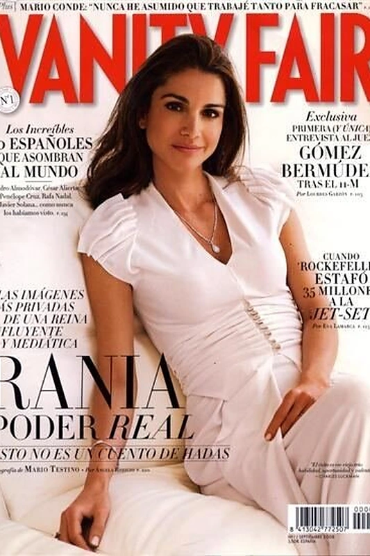 „Vanity Fair“ viršelis su Jordanijos karaliene Rania