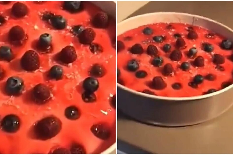 Gretos Lebedevos graikiško jogurto tortas su uogomis