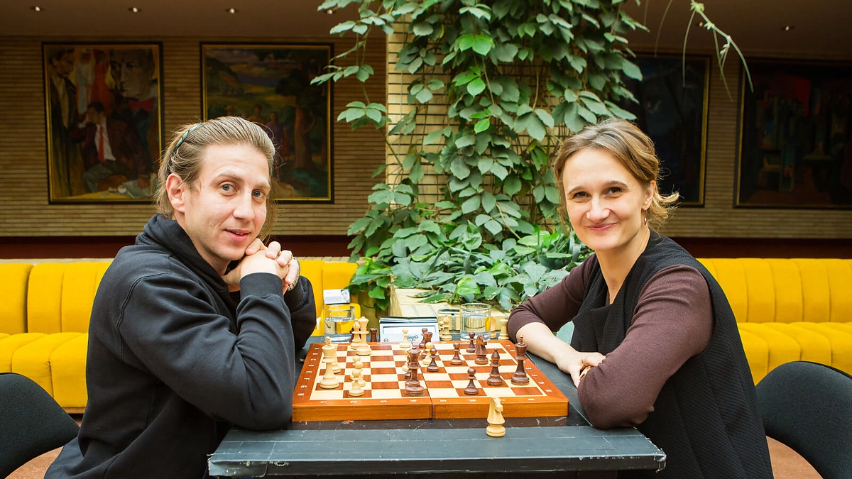 Šachmatų dvikovos akimirka