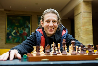 Šachmatų dvikovos akimirka