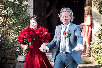 Dalios Ibelhauptaitės ir Dexterio Fletcherio vestuvių metinių šventė – lemtingoje Toskanoje su būriu artimiausių draugų