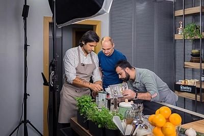 Italų virtuvės šefas Gian Luca siūlo desertinę kiaulienos sprandinę