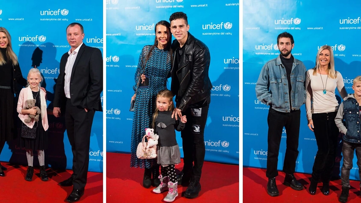 UNICEF paramos vakaro svečiai – ir žinomų žmonių mažyliai