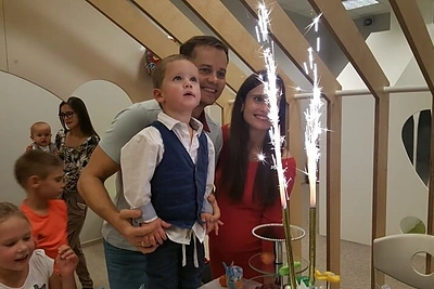 Pakilias Nerijaus ir Agnės Juškų laukimo nuotaikas nuskaidrino sūnaus gimtadienio šventė