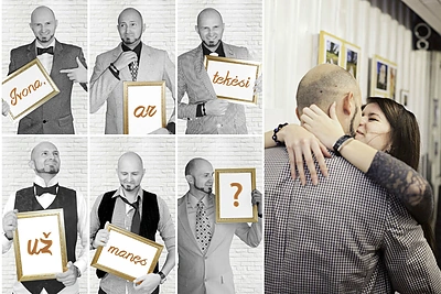 Įspūdingiausių sužadėtuvių rinkimai: išradingas vilnietis dėl sužadėtuvių surengė netikrą parodą