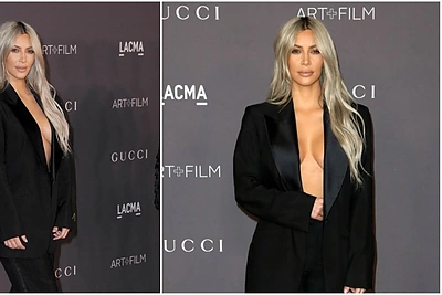 Pamiršusi apatinius drabužius Kim Kardashian tapo pagrindine vakaro žvaigžde