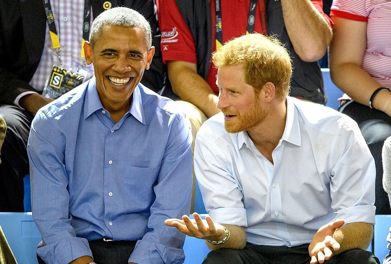 Barackas Obama ir princas Harry