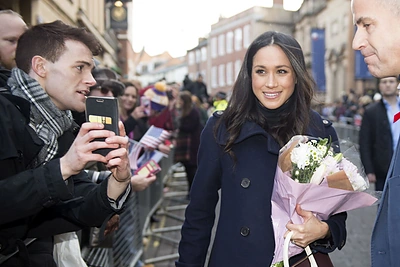 Meghan Markle ir princo Harry susitikimas su Notingemo bendruomene