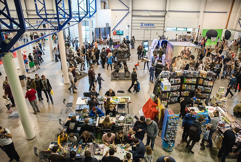 Renginio „Comic Con Baltics“ akimirka