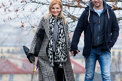 Viktorija Jakučinskaitė su vyru Vitalijumi