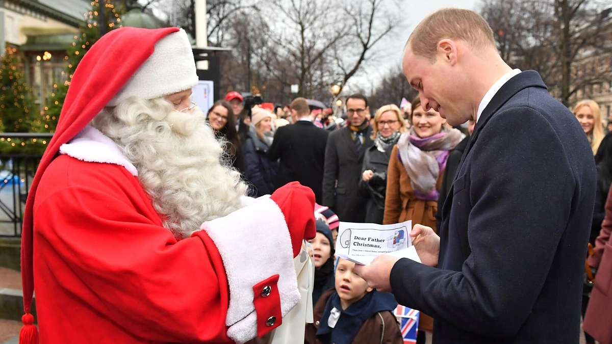 Princas Williamas perdavė sūnaus laišką Kalėdų Seneliui