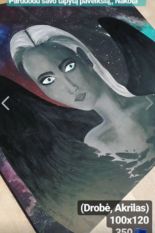 Monikos Šalčiūtės tapytas paveikslas