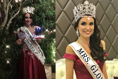 Tatjana Lavrinovič parveža „Misis pasaulis 2018“ karūną į Lietuvą