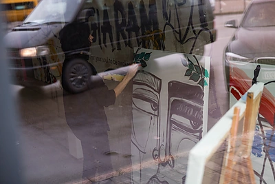 Parodos atidarymo akimirka