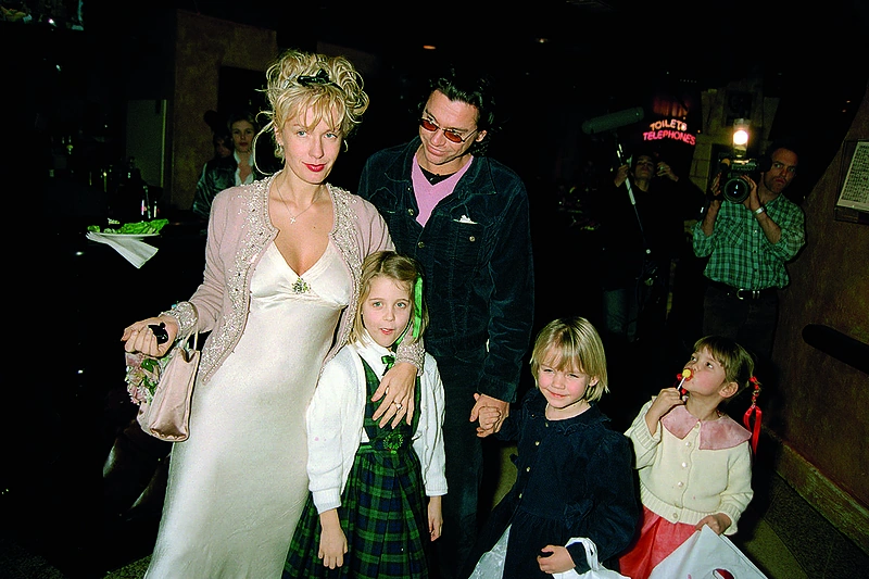 Michaelas Hutchence’as su Paula ir jos bei Bobo Geldofo dukromis – Fifi Trixibelle, Peaches ir Pixie