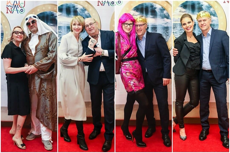 Dėl linksmo kalėdinio vakarėlio Kauno meras Visvaldas Matijošaitis su drauge Loreta pasidarė keletą tatuiruočių